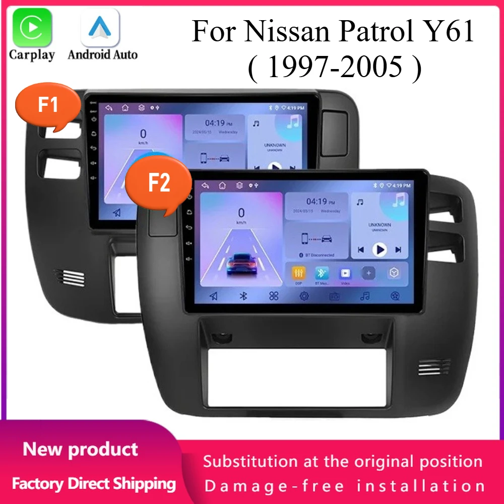 

For Nissan Patrol Y61 1997-2005 Android 14 Car Radio