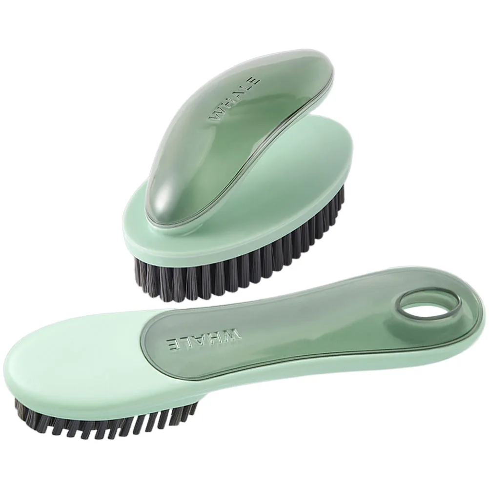 

2 Pcs Brush Household Laundry Cleaning Clothes Scrub Brushes for Shoes Clothing Bath Tub Multi Function Clean Tools