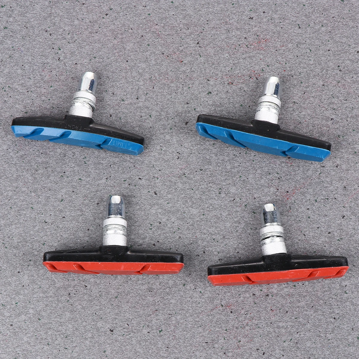 

Mountain Bike Rubber Brake Blocks Non-Slip Wear-Resistant Front Brake Shoes Waterproof Cycling Accessories Red Blue