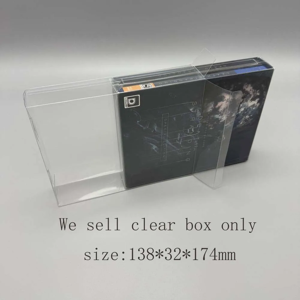 PET Box For PlayStation4 PS4 Backbone One-Death Stranding Replacement Game Shell Collect Display Case Transparent Protector