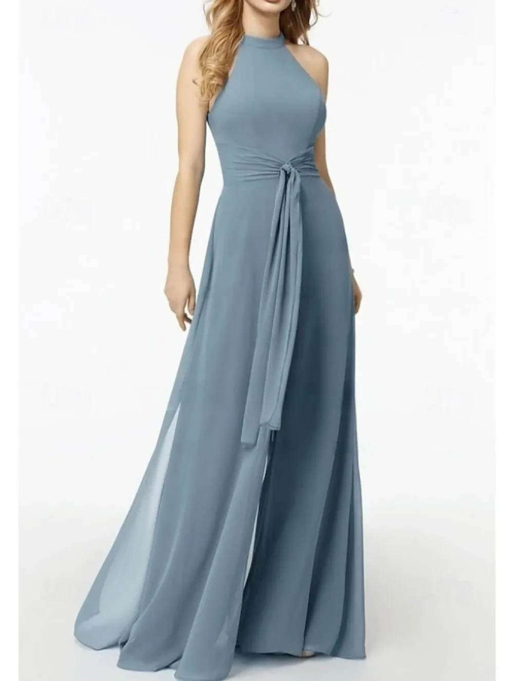 

Платье без рукавов ForvetyCustom с высоким воротом | Вечерние брюки-кюлоты в минималистском элегантном стиле, завязка на талии с карманами, эластичная ткань