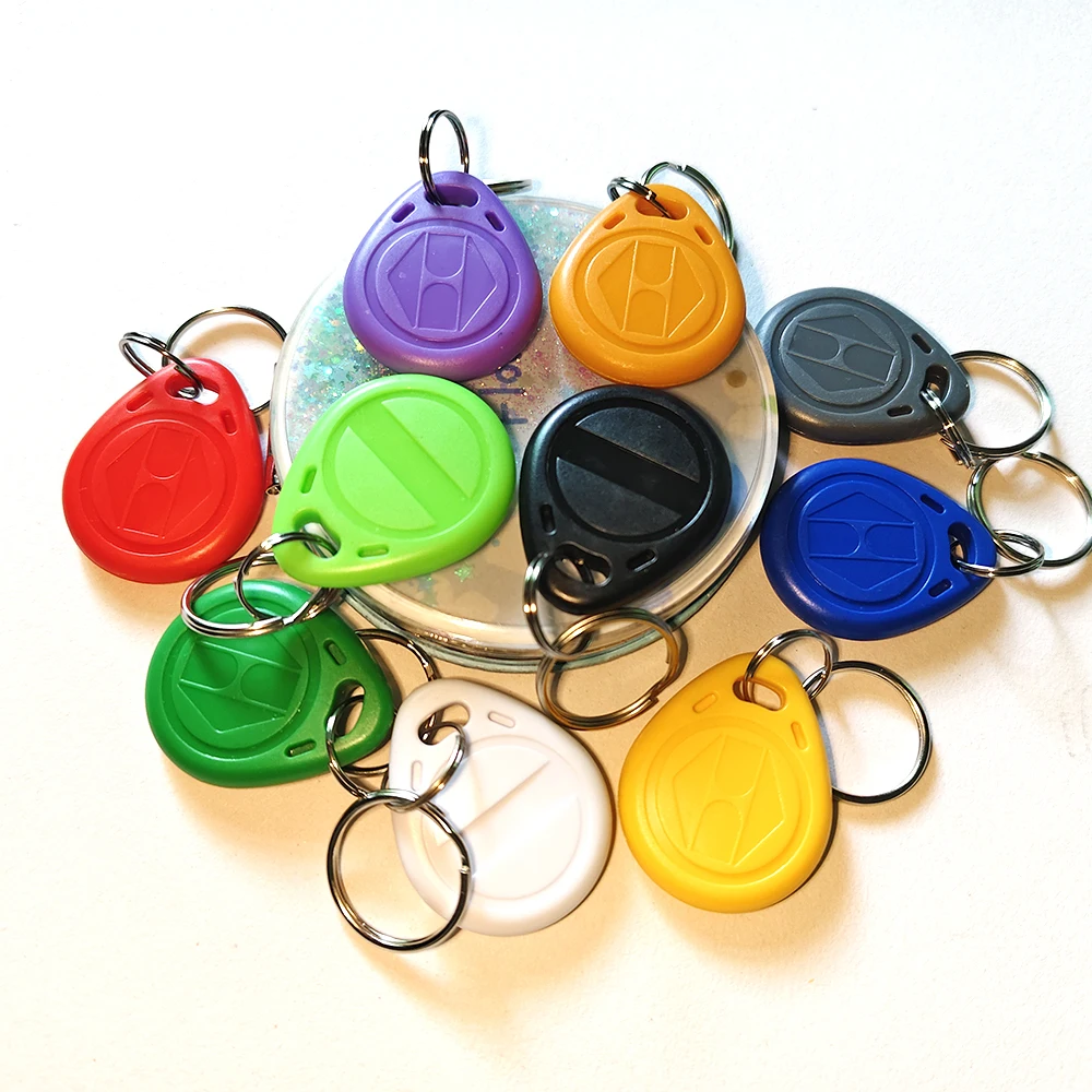 100 Buah/Lot Keyfob RFID 125KHz EM4305 T5577 Tag ABS Kedekatan Kartu Kontrol Akses Mesin Fotokopi Duplikator Yang Dapat Ditulis Ulang
