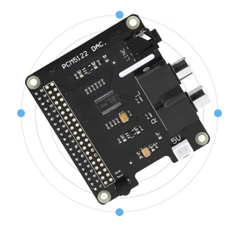 Scheda di espansione Hifi DAC + Audio Full HD Chip PCM5122 Scheda di espansione a 24 bit per Raspberry Pi 3 Modello B/2B/B+/A+-POS