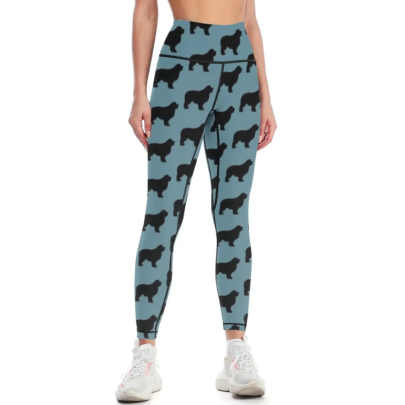 

Newfie Love is Big Love Leggings Golf wear push up legging sports tennis for Women's pants Womens Leggings