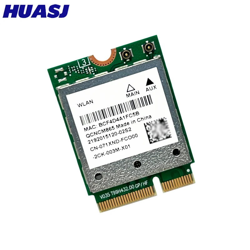 QCNCM865 M.2 ネットワークカード Bluetooth 5.3 最大 5.8Gbps Wifi 6E Wlan ワイヤレスアダプターよりも優れています Win11 のみ