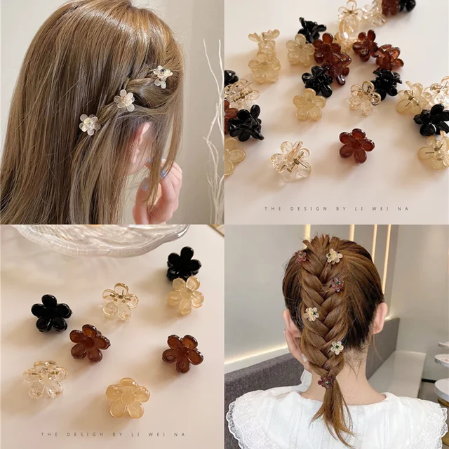 10 sztuk / zestaw Koreański mini klips do włosów Eleganckie klipsy do włosów Updo Dziewczyny Kobiety Klips do włosów Headwea Akcesoria do włosów Hurtownia