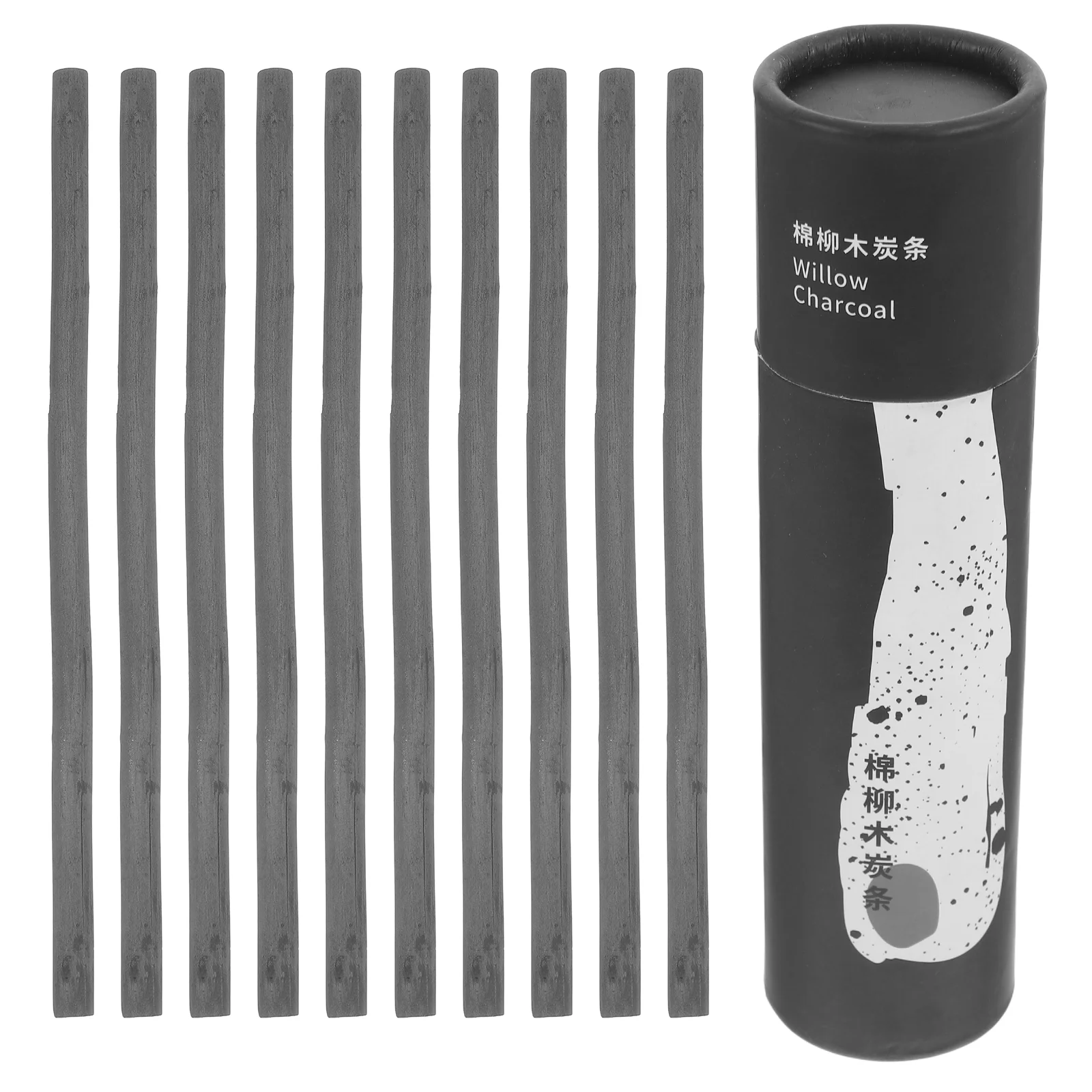 25 個の木炭ロッドスティック学生アーティストスケッチ描画筆記具柳のつる木炭鉛筆用品黒