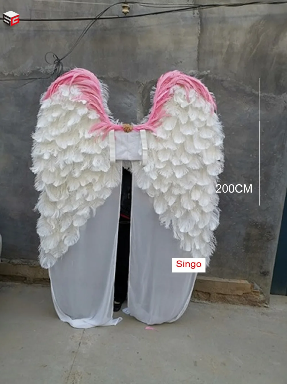 

Adult White Angel Wing creative Dress Up Costume Fashion Girls Feather Fairy Pretty Wings Party Supplies