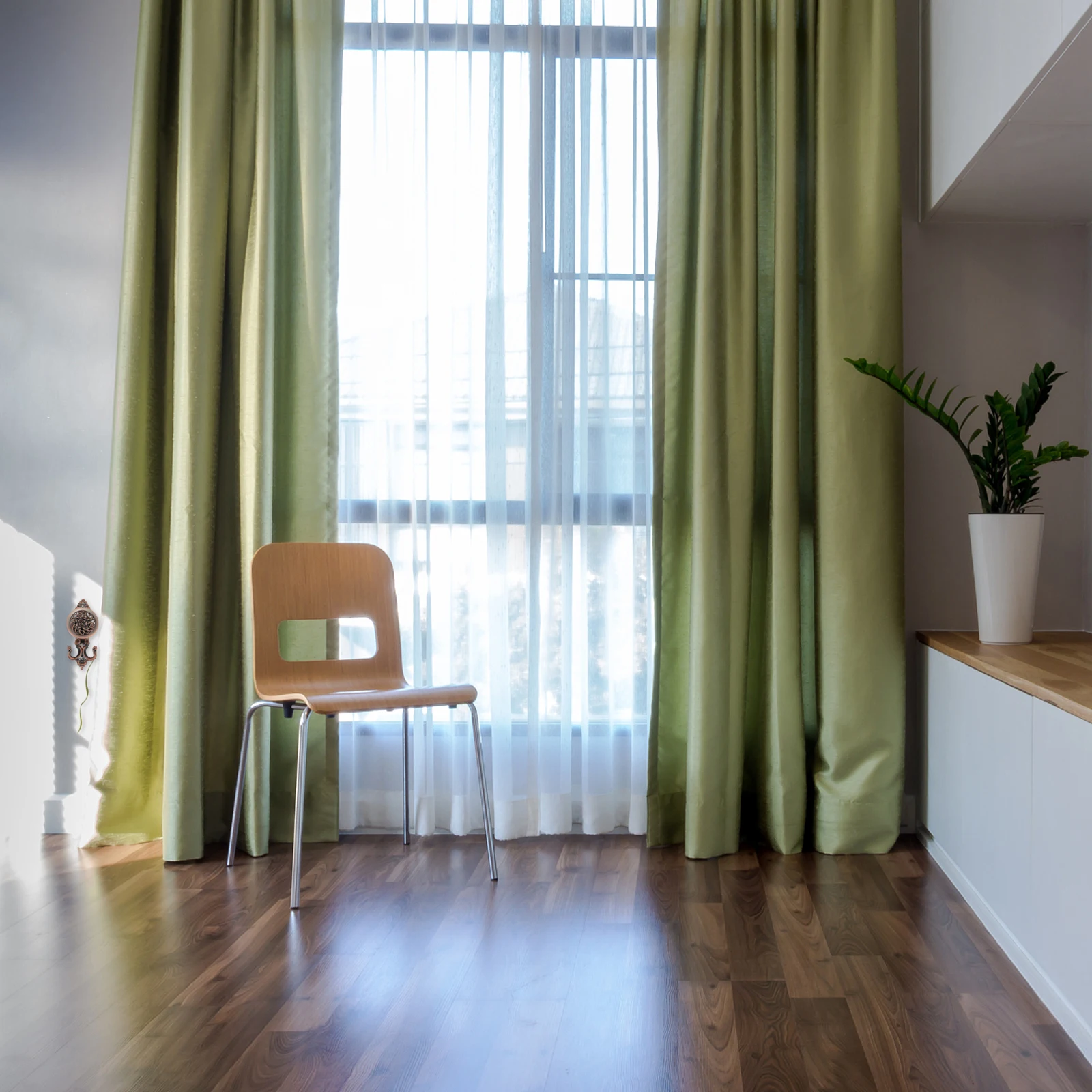 

1 Pair Simple Decorative Curtain Hooks Fixing Tiebacks For Window Drapes Metal Wall Hangers Home Decor Accessories European