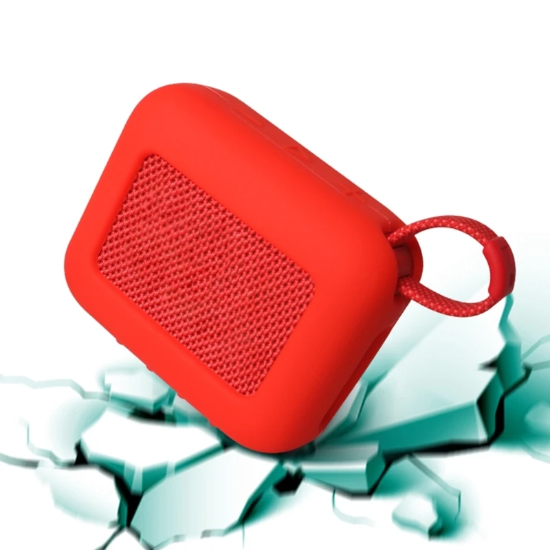 Funda protectora de silicona para altavoz JBL GO 4, funda ligera a prueba de golpes