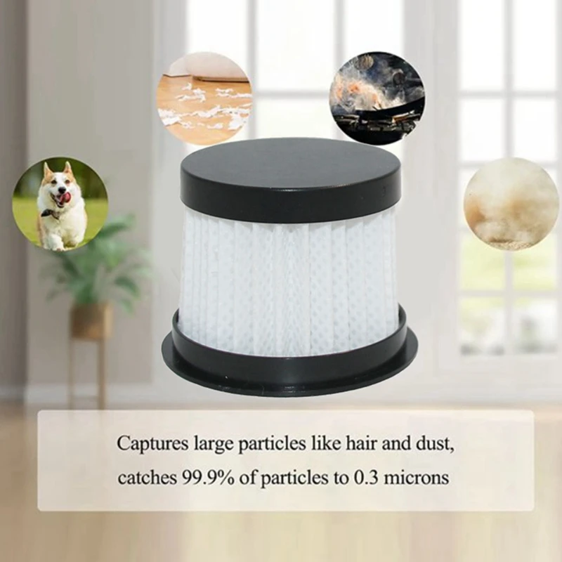 3 قطع فلتر HEPA ملحقات قابلة للغسل لمزيل العث Deerma CM300S/CM400/CM500/CM800/CM900