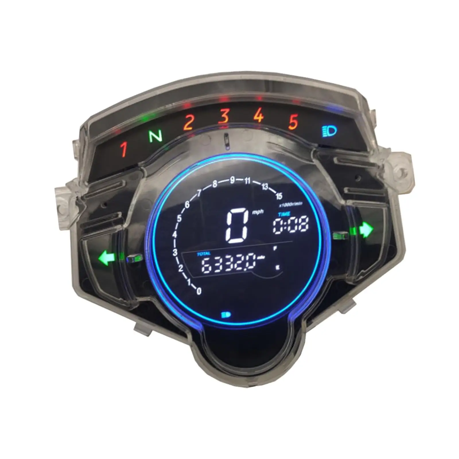 

LED Digital Speedometer Odometer Digital Gauge Instrument for Yamaha LC135 V1 V2