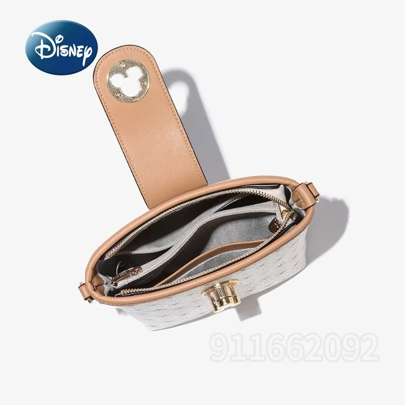 Disney Mickey New Women's Shoulder Bag Luxury Brand Original Women's Shoulder Crossbody Bag Fashion Cartoon Print Women's Bag