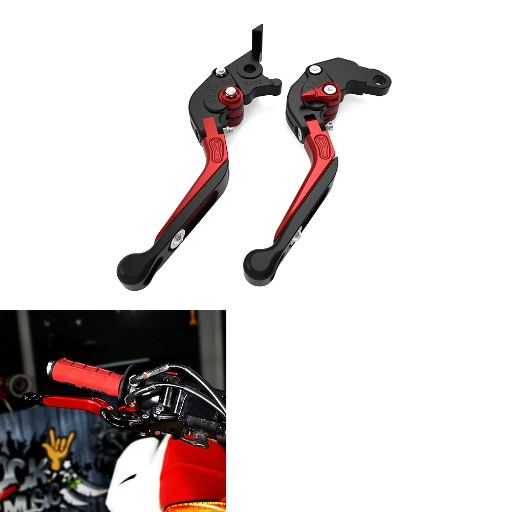 For Moto Guzzi Griso 850/8V/1100 Norge 1200 Moto Morini 1200 Scrambler Sport Lever Brake Folding Extendable Clutch Levers Brake