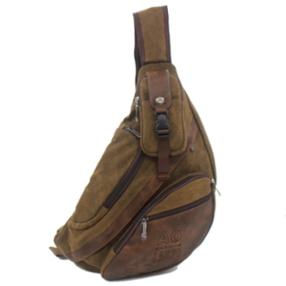 Men Sling Backpack Cross body Messenger Chest Bag Rucksack Laptop Climb Military Sports Travel Canvas Male One Shoulder Bags