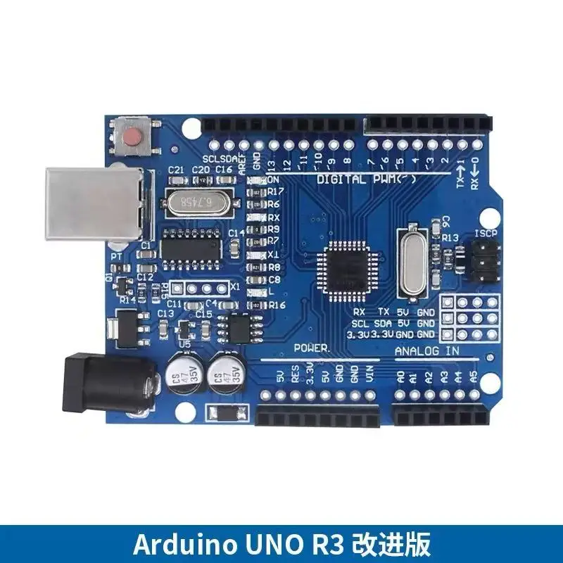 

Плата разработки микроконтроллера Atmega328P Arduino UNO R3, улучшенная версия, комплект материнской платы для программирования языка C