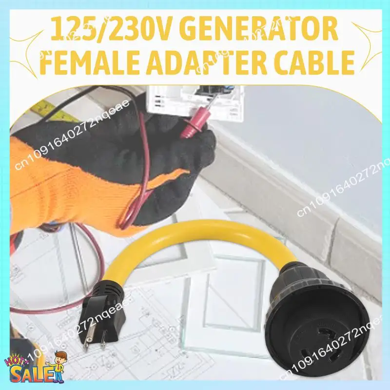 

N08R Nema 5-15P штекер-L5-30R шнур адаптера питания, генератор 30 А на 15 А бытовой кабель-адаптер с вилкой стандарта США, простой в использовании