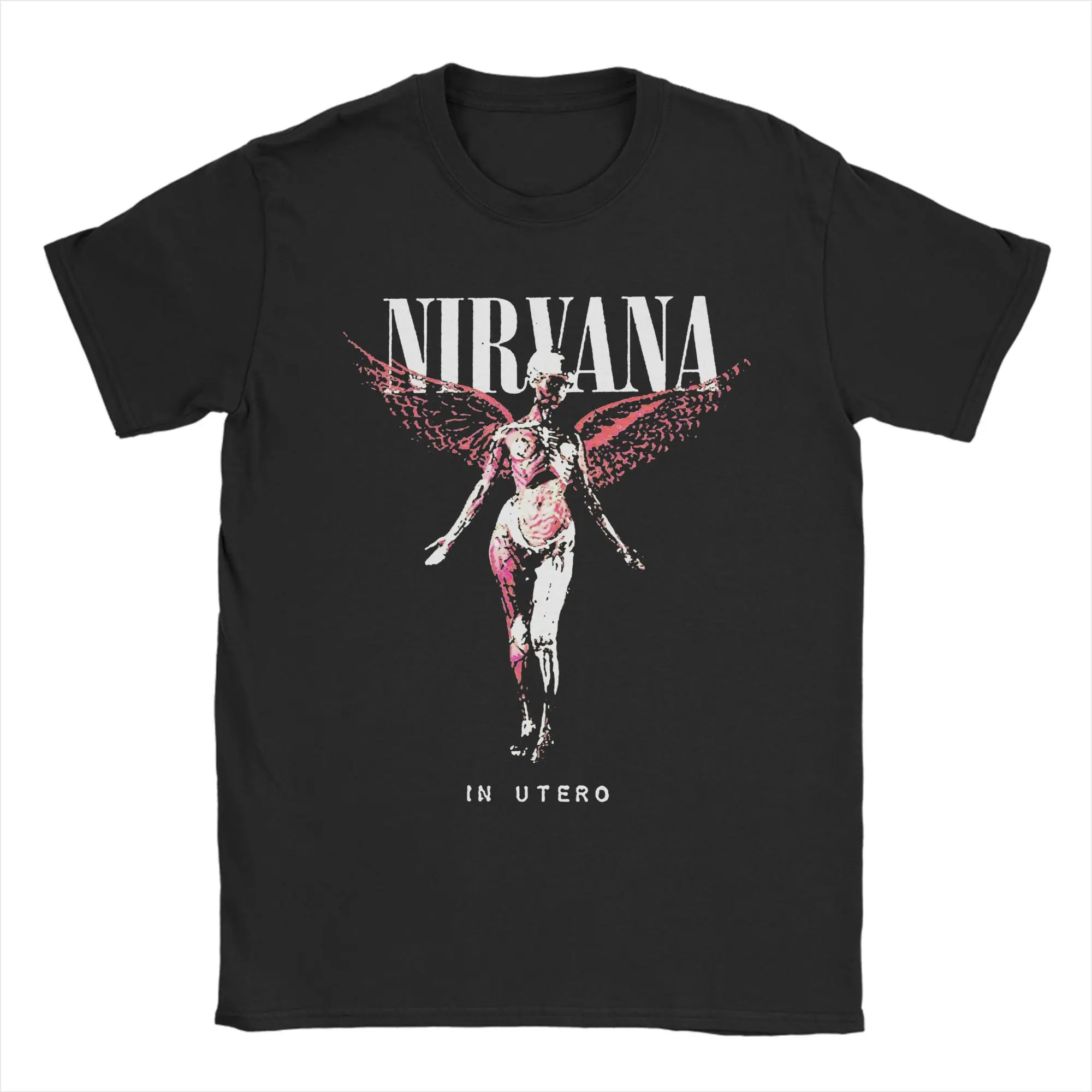Camisetas de Algodão Masculinas com Estampa Rock-Nirvana Kurt Cobain 2026, Manga Curta, Gola Redonda, Novas Roupas de Verão, Camiseta Nirvana