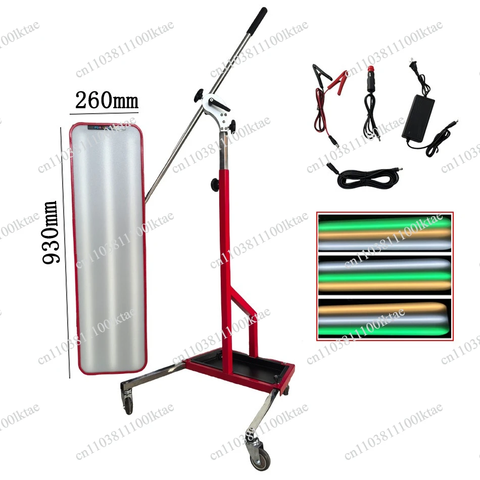 9-Color Adjustable Led Strong Magnetic Leveling Light, Car Depression Repair Tool, Pit Mark Inspection and Repair, Free Paint
