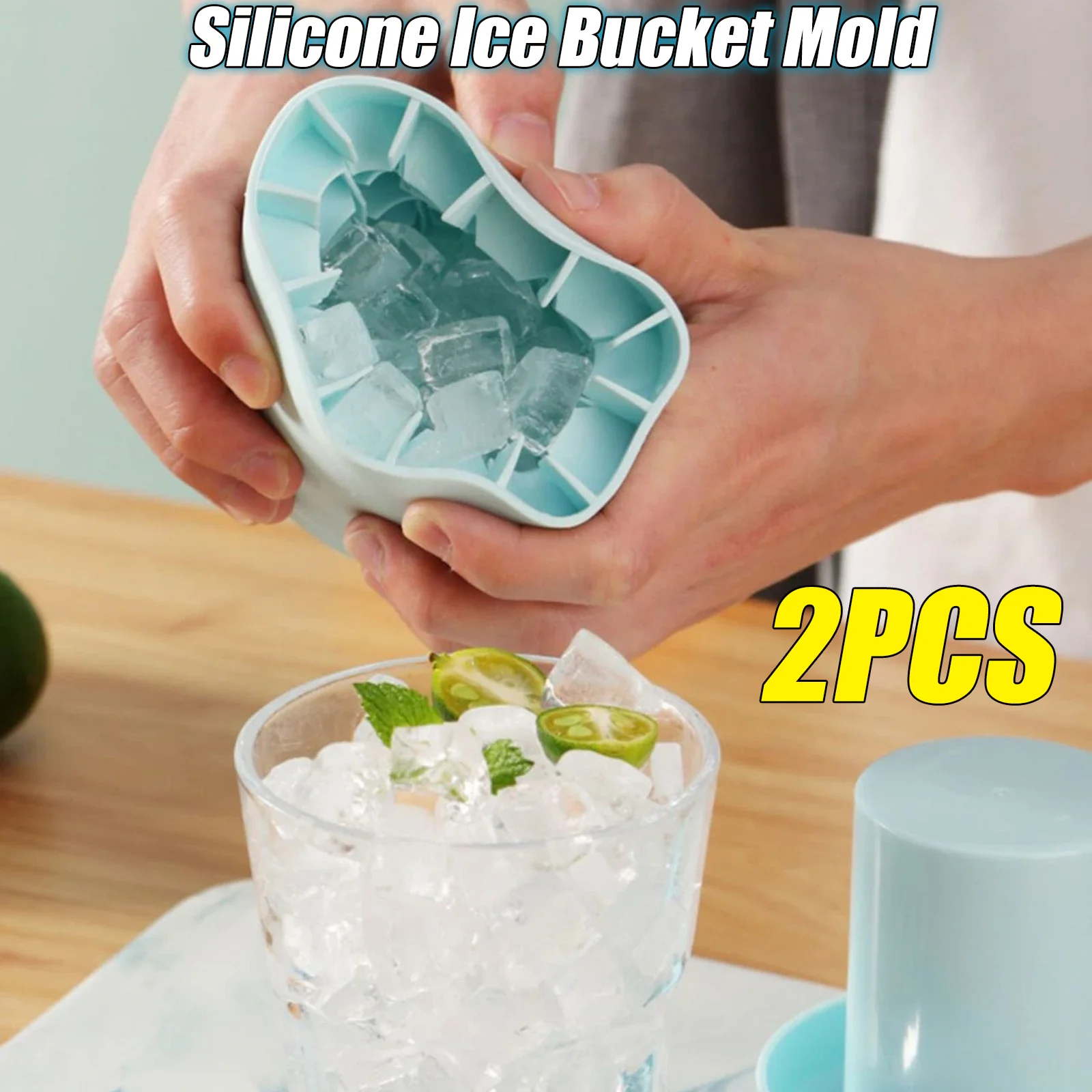 Ice Bucket Cup Mold Silicone Ice Cube Tray Food Grade Quickly Freeze Ice cube Maker Ice Bucket Whiskey Maker kitchen accessorie