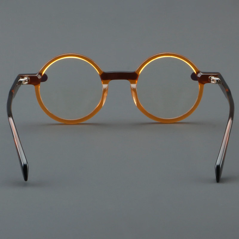 AcetateOptical Frame for Men for Reading Round Retro Glasses Frame Vintage Female Male Glasses Prescription Frame