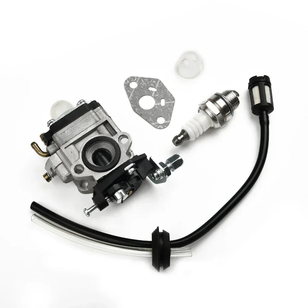 Grass Trimmer Carburetor For Alko BC410 BC 4125 4535 Brushcutter Carburetor Spark Plugs Fuel Filters Line Hose Carb Kits