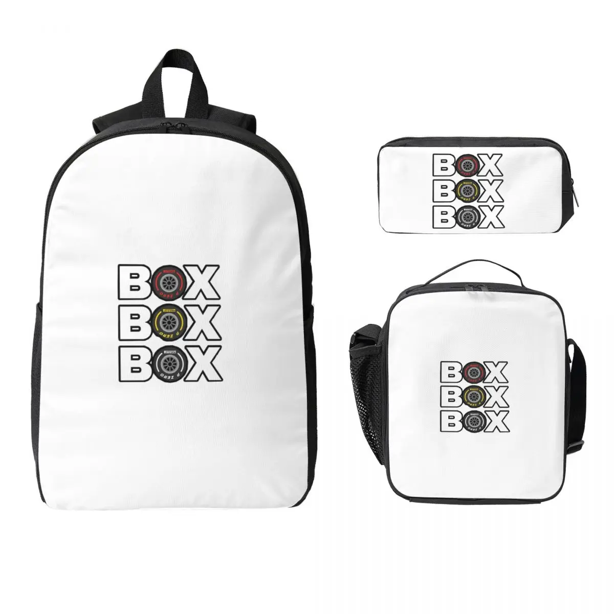

Рюкзак Box Box F1, студенческий рюкзак для мальчиков и девочек, школьная сумка, сумки на плечо для ноутбука, 3 шт., изолированная сумка для обеда, пенал