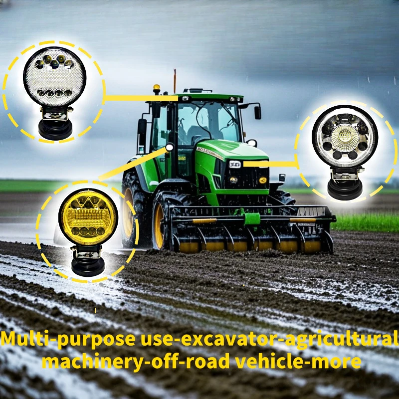 

12V24V wide-angle and concentrated light, all-in-one for near and far viewing, high-brightness 35Wmodified lighting headlamp LED