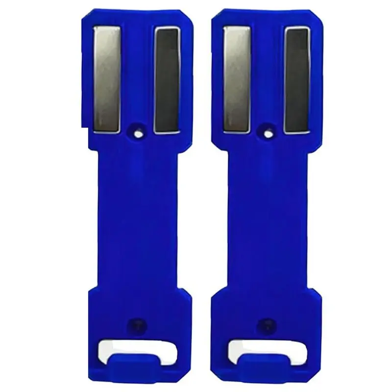 

RMWIN-2-Pack Магнитный держатель для аэрозольных баллончиков, двусторонний магнит, органайзер для распылителей для гаража, синий, для инструментального ящика