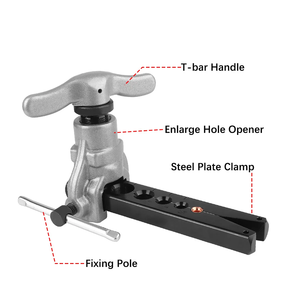 Picture 5: CT-806 Eccentric Flaring Tool 6-Hole Copper Pipe Tube Expander Kit for HVAC Refrigeration