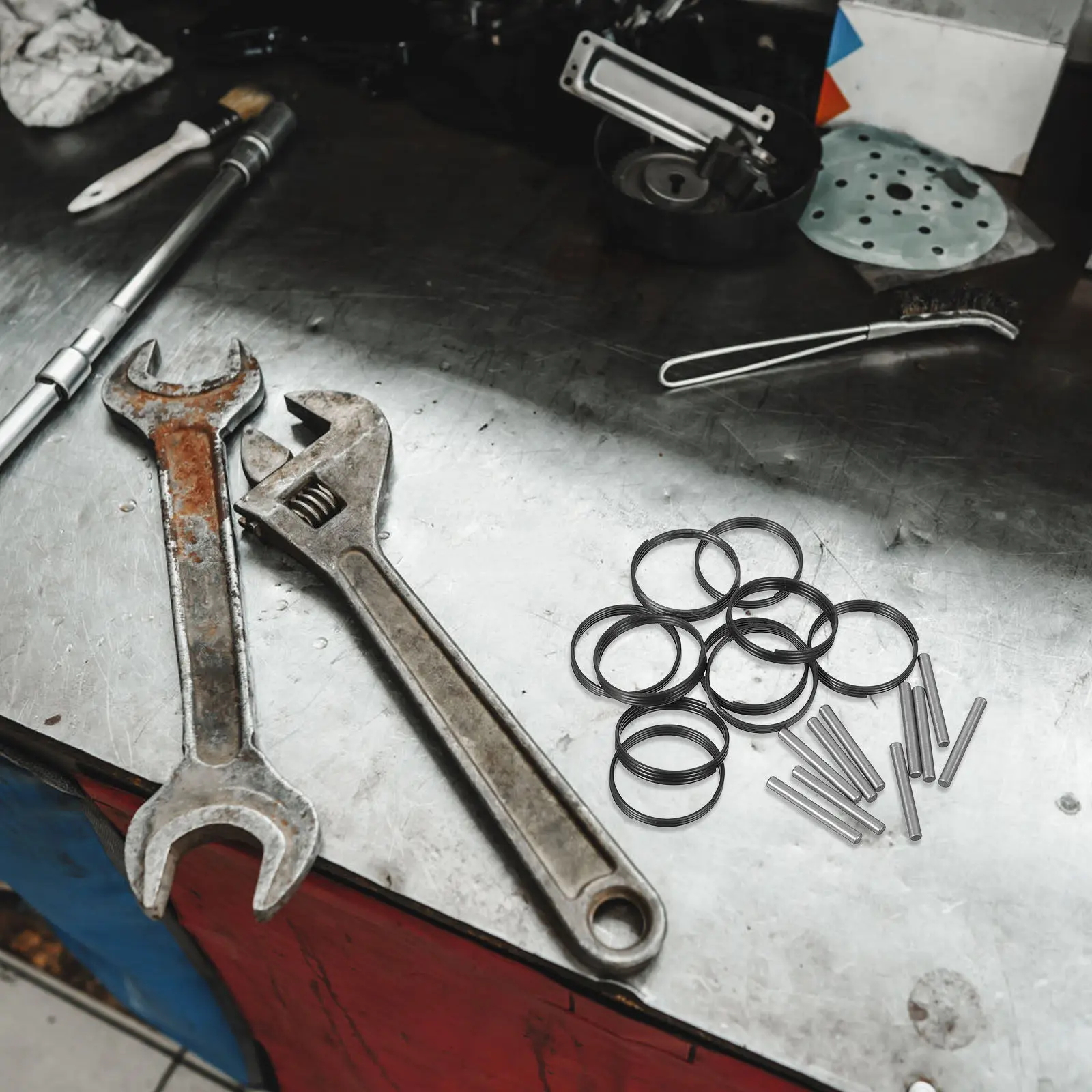 10Set Retaining Ring Clip Set for Electric Wrench Compatibility Includes O-Rings Steel Rings Pins Ideal for DIY Mechanics Repair