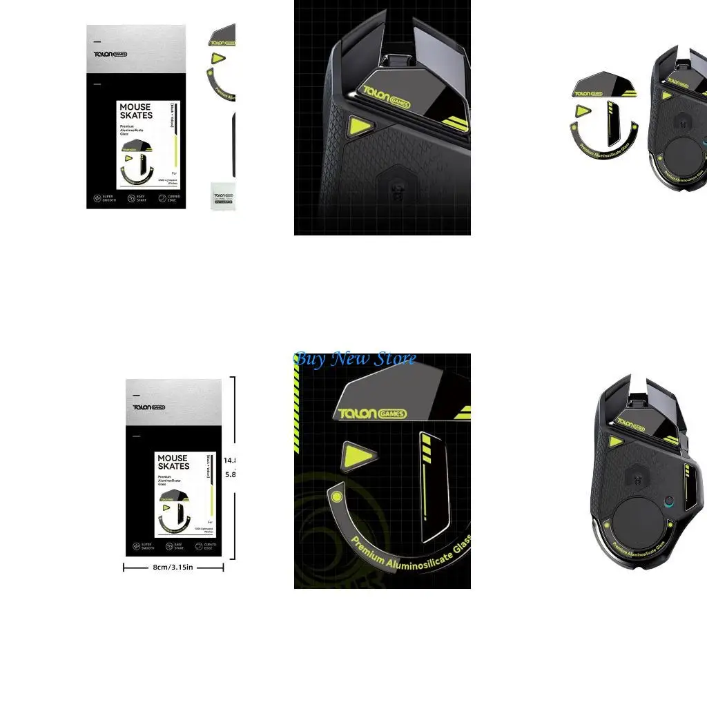 

20ce 1Set Стеклянные наклейки на мыши для мыши для мыши для мыши G502 Беспроводной мыши