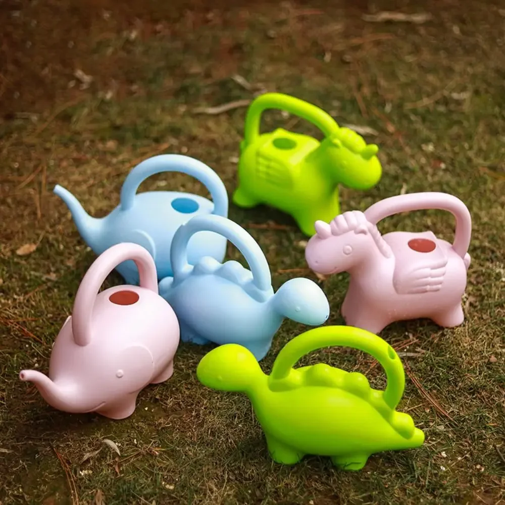 Cartoon Animal Shape Cartoon Watering Can Durable Candy Color Children Watering Can Portable Light Weight Gardening Irrigation