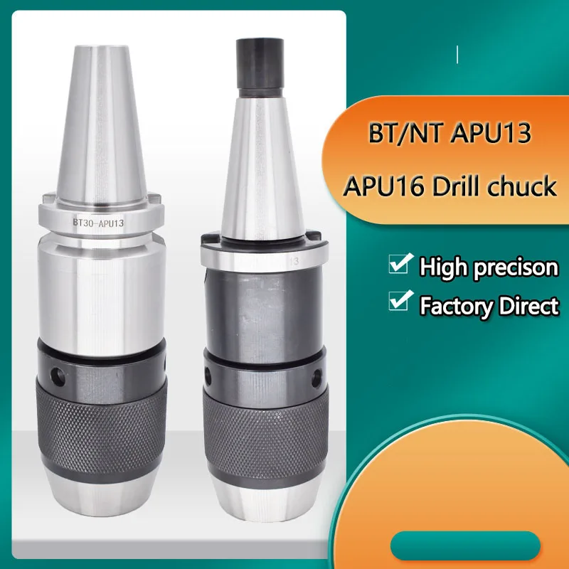 Iso Apu08 Apu13 Apu16 bt Eixo Apu Ferramentas Titular Integrado Auto-aperto Mandril de Broca Automática Cnc Centro da Máquina Nt30 Nt40