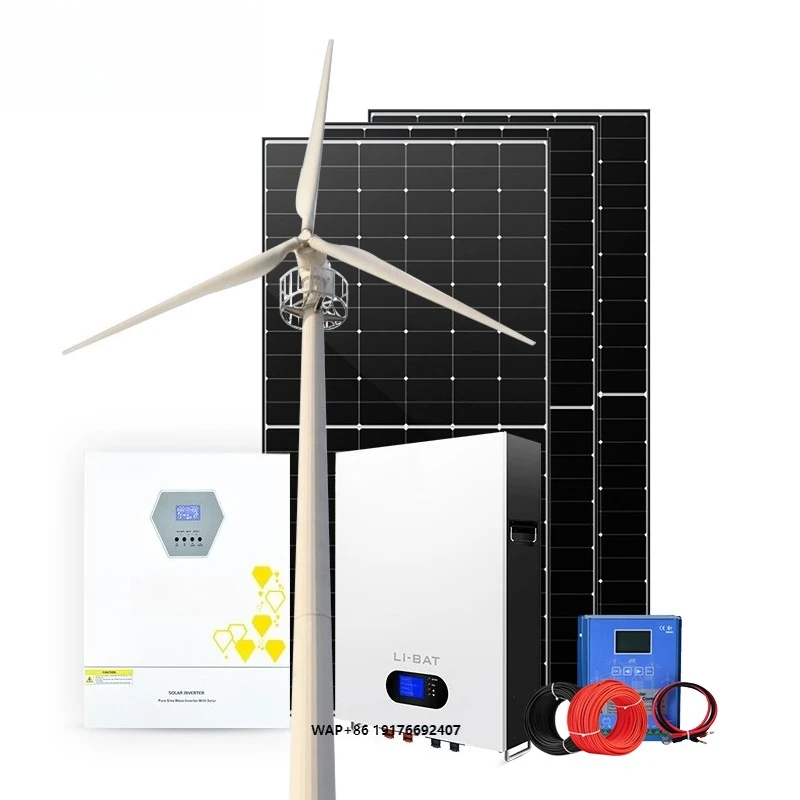 Complete System Solar Panels and Wind Power 300kwh 10mw 1mw Off Grid Hybrid Stationer Wind Solar Power System