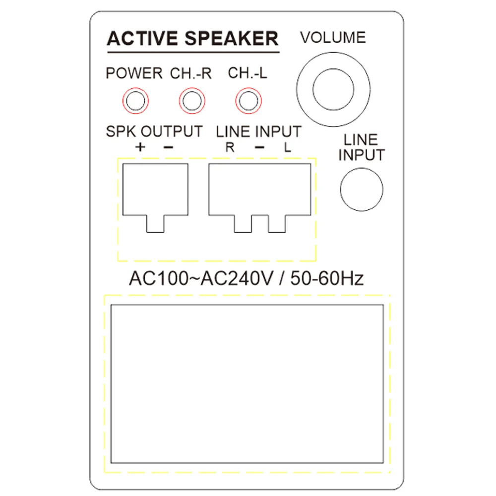 25W Indoor Bluetooth Active Wall Speaker for Classroom or Conference Room 1 Pair