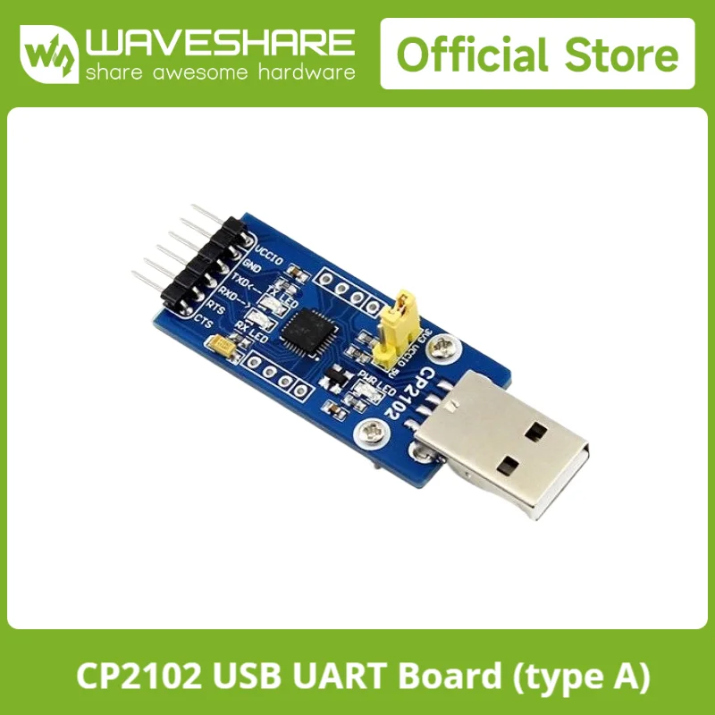 Picture 3: Waveshare CP2102 USB To UART Module, Single-Chip USB to UART Data Transfer, Supports Mac, Linux, Android, WinCE, Windows 10/11
