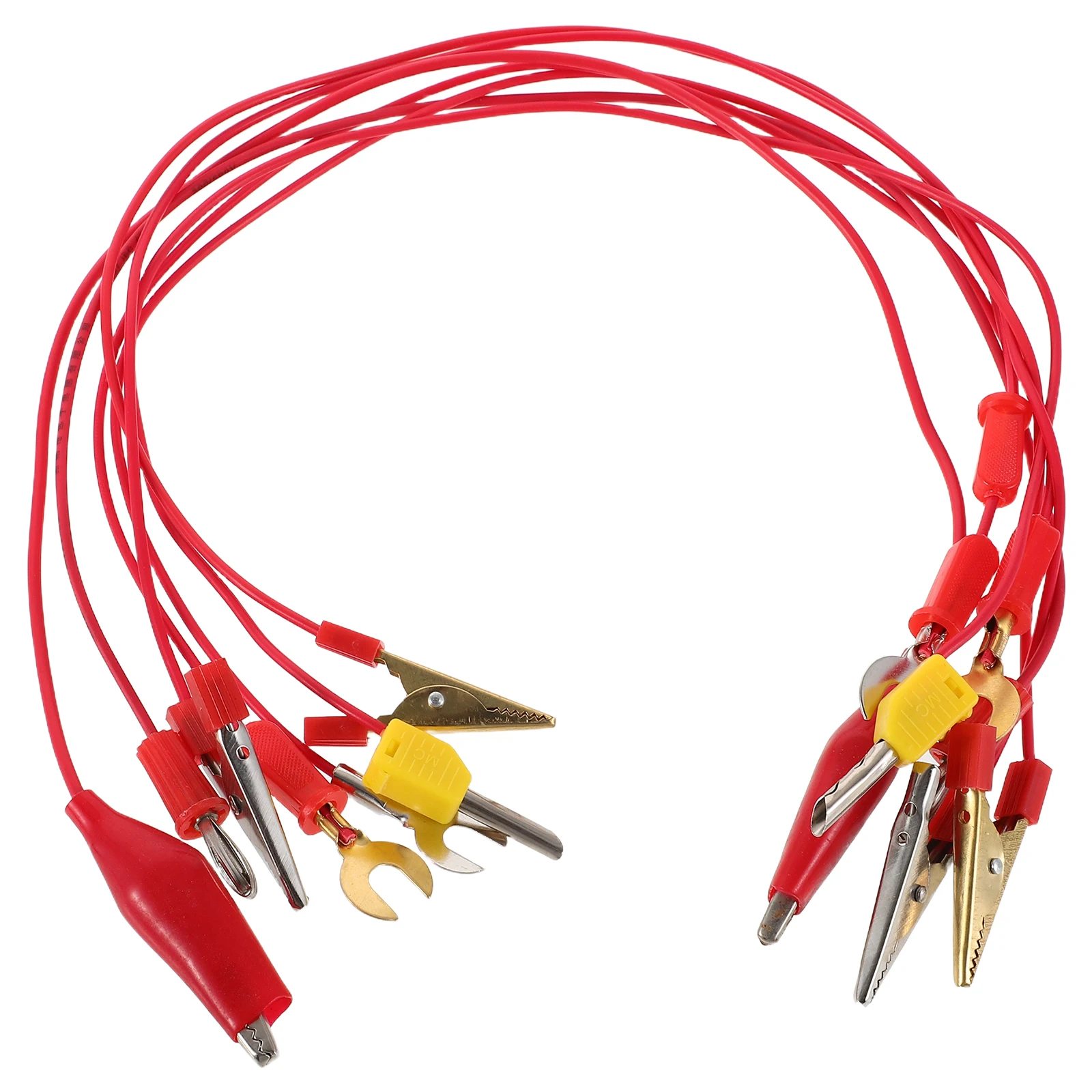 

7pcs Experimental Wire Alligator Clips Banana for Kids Electrical Testing Physics Lab Tools Science Education