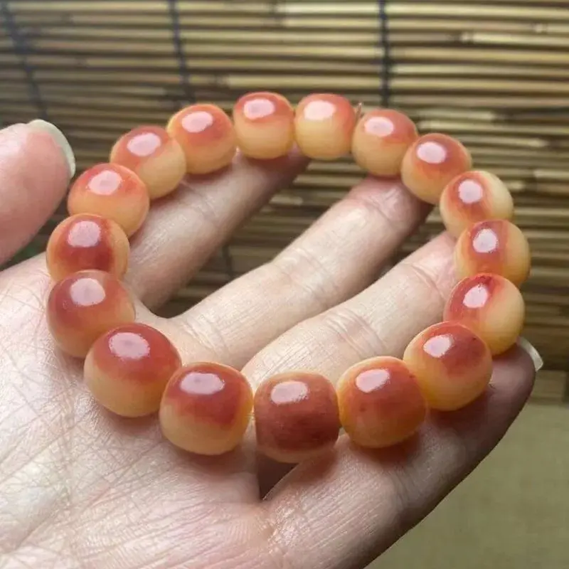 Natural Fidelity Old Materials High Density Beads Men's and Women's Bone Bracelet Jadified Oily