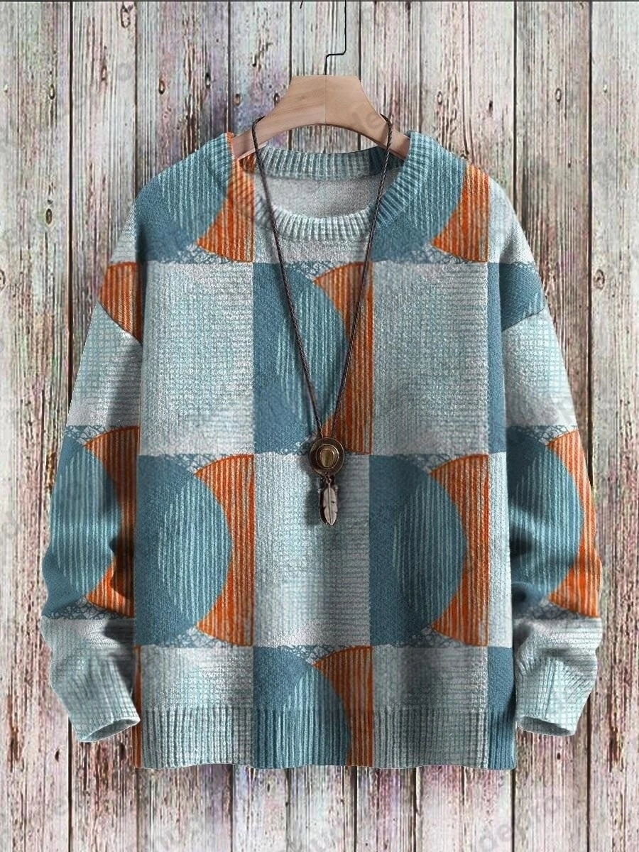 Winter Unisex Casual Knit Pullover Sweater Are We Really Here Street Art Graffiti 3D Printed Crewneck Knitted Sweaters