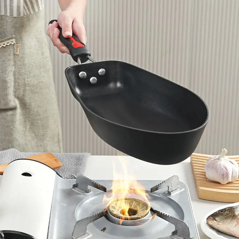 frying pan grilled fish special pan extra large fish-shaped teppanyaki household rectangular high temperature resistant new