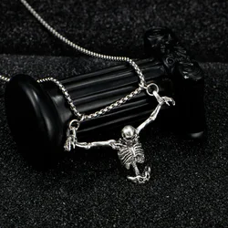 A Fashionable and Creative New Halloween Punk Style Skull Necklace Halloween Gift