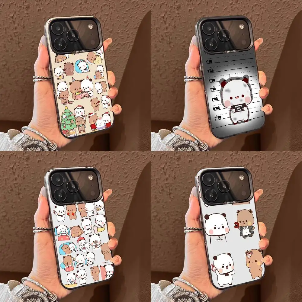 

Cartoon Cute BuBu DuDu Phone Case For iPhone 17,16,15,14,13,12,11,Pro,Max,Plus,E,Air,Mini Black Tpu Cover