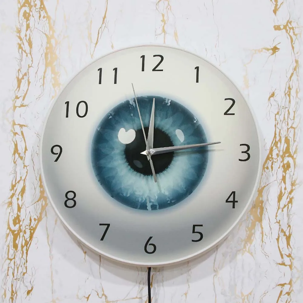 The Eye Eyeball Pupil Core Sight View Ophthalmology Silent Wall Clock All Seeing Human Body Anatomy