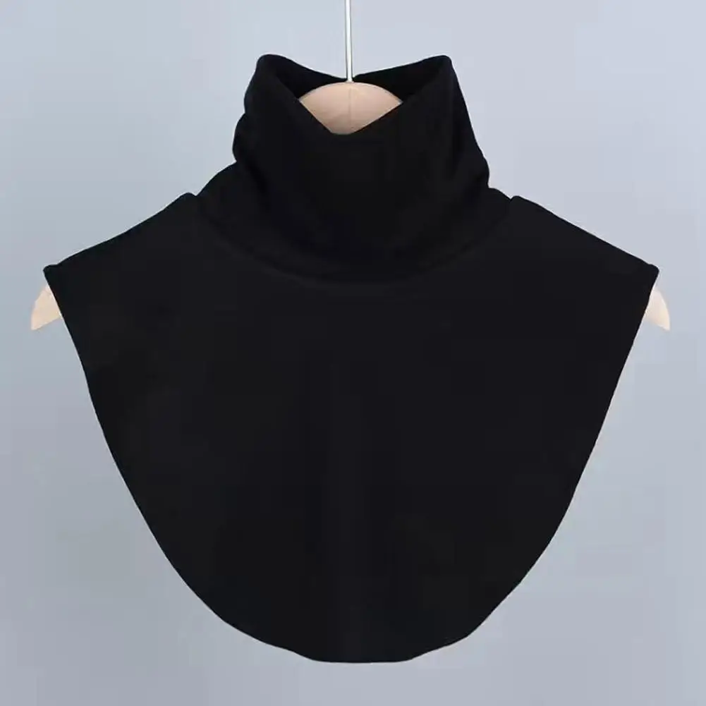 Soft Elastic Modal Detachable Collar Square False Collars Solid Color Turtleneck High Inner Neck Cover For Women Scarf