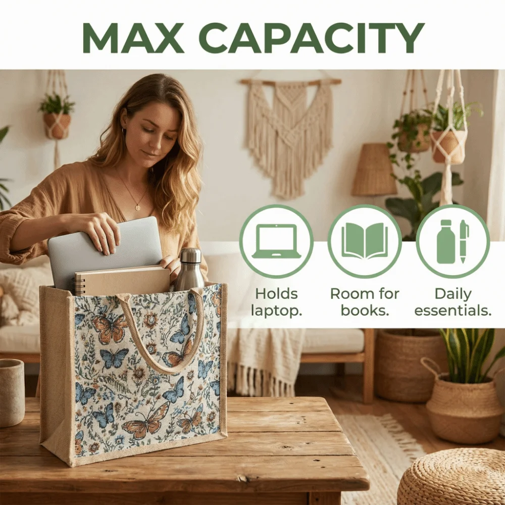 

Large Capacity Ethnic Style Handbag Canvas Flower Floral Pattern Shoulder Bag Handbag Shoulder Bags Geometric Cloth Bag