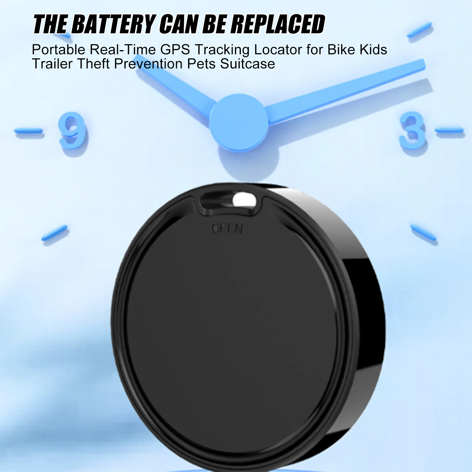 Untuk Sistem Apple Pencari Kunci Pencari Lokasi dengan Suara Nirkabel Pencari Lokasi Pelacakan GPS Real-Time Portabel untuk Sepeda