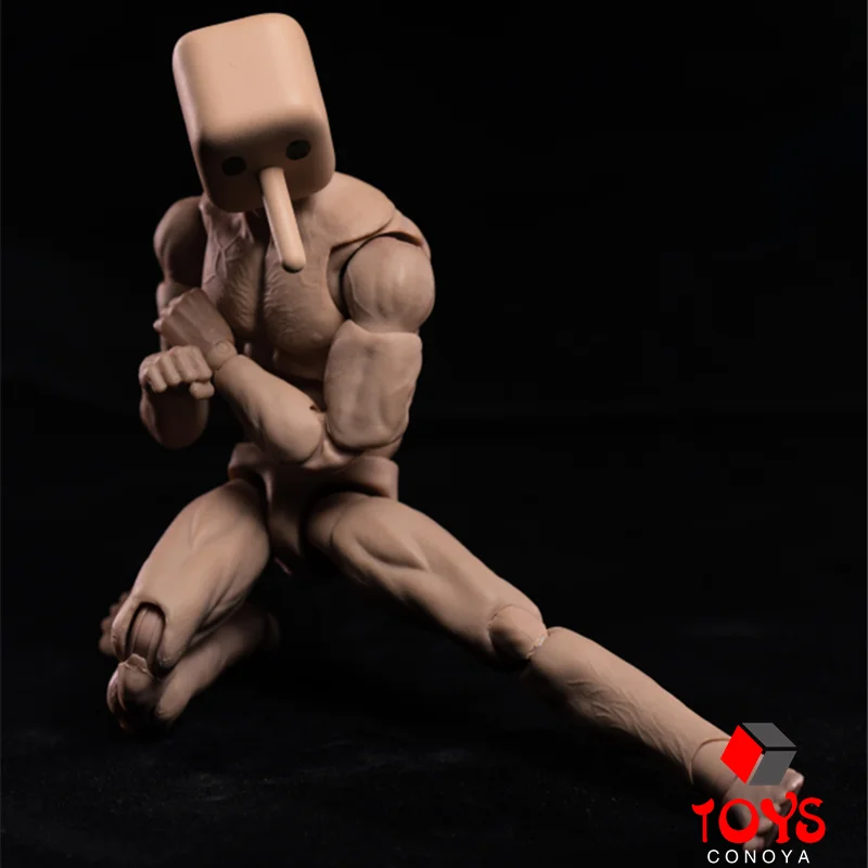 In Stock 1/12 NT-01 NT-02 NT-02W Notaman Square-headed Male Action Figure Joint Body Doll 6'' Male Soldier Flexible Body Model