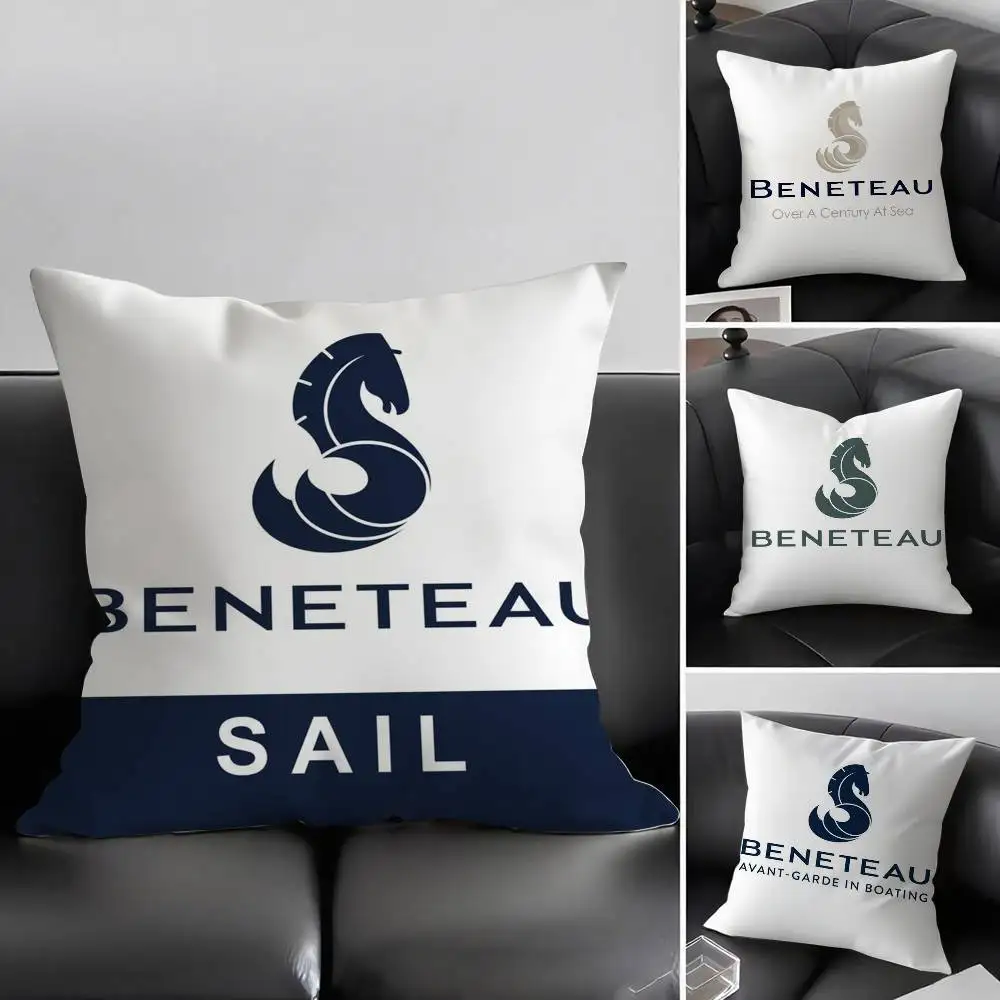 

B-Beneteau Y-Yachts Pillow Case Short Plush Double-sided Printing Home Machine Washable in Winter Cushion Cover