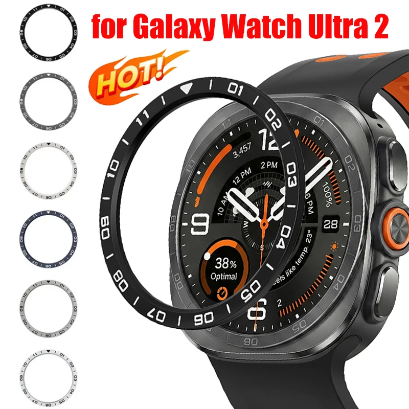 Bezel Ring for Samsung Galaxy Watch Ultra 2 47mm PC Scale Rotation Circle for Galaxy 9 Ultra 2026 Number Protective Ring